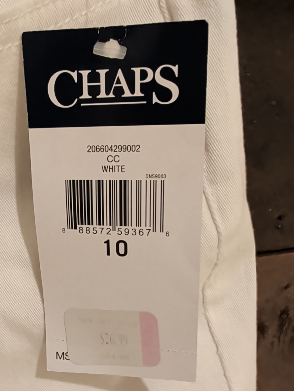 Chaps White Women's Capri Jeans - Classic Stretch Capri Size 10 - Picture 13 of 13
